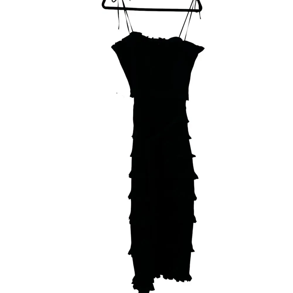 V. Chapman The Lily Midi-Length Dress Sleeveless in Black Size 10 NWT - Picture 11 of 15